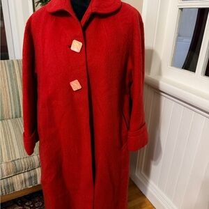 Vintage Elegant Red mohair? Women's Coat